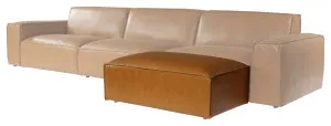 Nola Leather Ottoman, Como Tan by Schots, a Ottomans for sale on Style Sourcebook