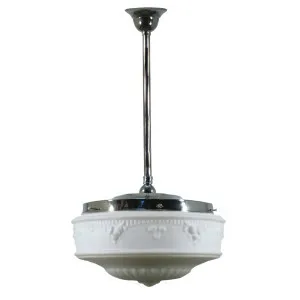 Senator 14'' Opal Matte on Rod Set 3/4'' x 1/2m, Chrome by Lighting Inspirations, a Fixed Lights for sale on Style Sourcebook