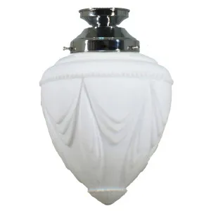 Empire 8'' Opal Matte Batten Fix, Chrome by Lighting Inspirations, a Fixed Lights for sale on Style Sourcebook