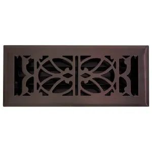 Pressed Steel Floor Register Vent 11 w Damper, Rubbed Bronze by Schots, a Air Conditioners for sale on Style Sourcebook