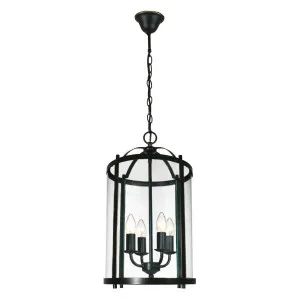 Manor Large 4 Light Lantern, Bronze by Lighting Inspirations, a Fixed Lights for sale on Style Sourcebook