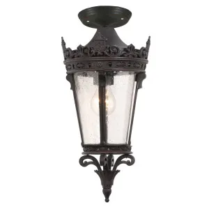 Crown Small Outdoor Under Eave, Antique Bronze by Lighting Inspirations, a Fixed Lights for sale on Style Sourcebook