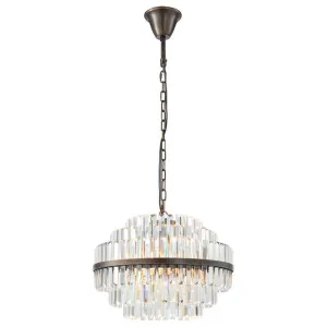 Evelyn Medium 50cm 4 Light Chandelier, Antique Brass by Lighting Inspirations, a Chandeliers for sale on Style Sourcebook