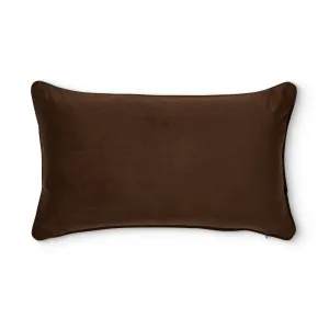 Mira Velvet Chocolate Cushion 30x50cm by Madras Link, a Cushions, Decorative Pillows for sale on Style Sourcebook