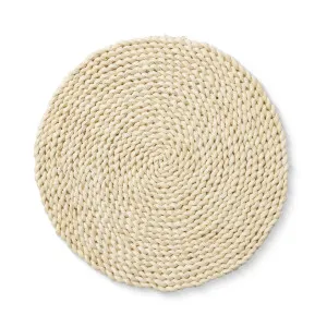 Set/4 Braided Light Natural Placemats 33cm by Madras Link, a Placemats for sale on Style Sourcebook