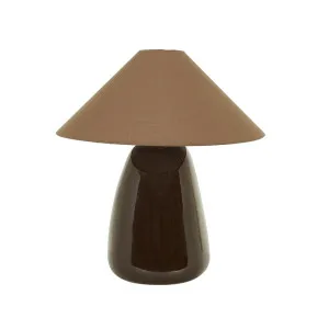 Lorne Pebble Table Lamp - Coco - Saddle by GlobeWest, a Table & Bedside Lamps for sale on Style Sourcebook