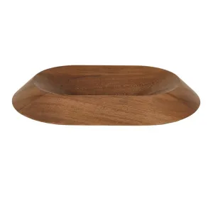 Noma Bevel Oval Bowl Small - Mocha Teak by GlobeWest, a Decorative Plates & Bowls for sale on Style Sourcebook