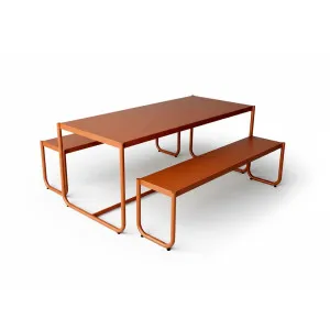 Pier Curve Dining Set Table - Terracotta by GlobeWest, a Tables for sale on Style Sourcebook