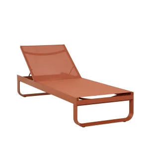 Pier Curve Sunbed - Terracotta by GlobeWest, a Outdoor Sunbeds & Daybeds for sale on Style Sourcebook