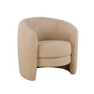 Kennedy Tenner Occasional Chair - Beige Chunky Boucle by GlobeWest, a Chairs for sale on Style Sourcebook
