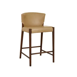 Ronda Barstool - Arena Leather - Espresso Oak by GlobeWest, a Bar Stools for sale on Style Sourcebook