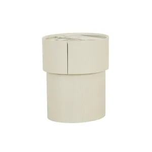 Nido Marble Bedside - Putty - Matt Ocean Marble by GlobeWest, a Bedside Tables for sale on Style Sourcebook