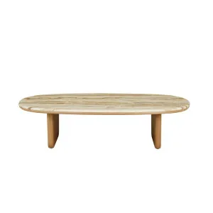 Nido Marble Coffee Table - Onyx Travertine - Natural Ash by GlobeWest, a Coffee Table for sale on Style Sourcebook