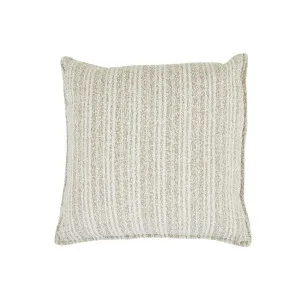 Aruba Whitehaven Outdoor Square Cushion - Natural Nautical Stripe by GlobeWest, a Outdoor Cushions for sale on Style Sourcebook