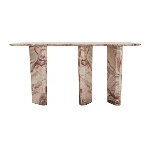 Jasper Marble Console - Monica Red Marble by GlobeWest, a Console Table for sale on Style Sourcebook