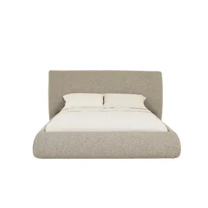 Madrid Curve Bed - Mercury Boucle by GlobeWest, a Bed Heads for sale on Style Sourcebook