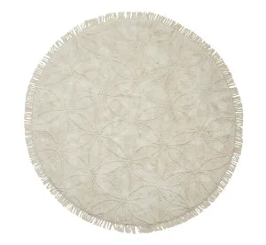 Muse Daisy Round Floor Rug White by Muse, a Contemporary Rugs for sale on Style Sourcebook
