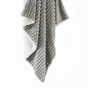 Muse Denali Faux Fur Throw Light Grey by Muse, a Throws for sale on Style Sourcebook