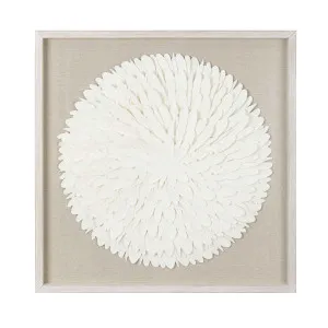 Muse Isla Framed 3D Wall Art White/ Natural by Muse, a Wall Hangings & Decor for sale on Style Sourcebook