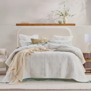 Habitat Elvira Velvet Coverlet Set White by Habitat, a Quilts & Bedspreads for sale on Style Sourcebook