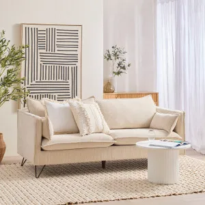 Muse Picolly 3 Seater Sofa Natural by Muse, a Sofas for sale on Style Sourcebook