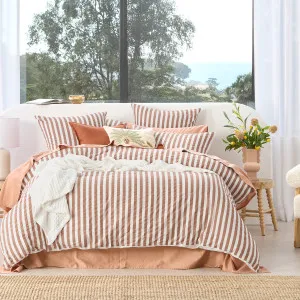 Habitat Jordan Stripe Quilt Cover Set Pecan by Habitat, a Quilt Covers for sale on Style Sourcebook