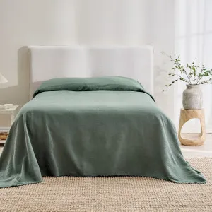 Muse Soma Green Bed Cover Dark Green by Muse, a Quilts & Bedspreads for sale on Style Sourcebook