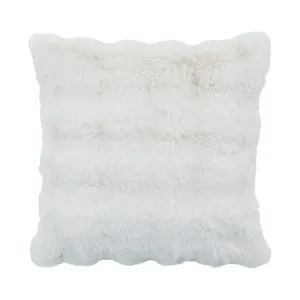 Muse Prague Faux Fur Square Cushion Snow by Muse, a Cushions, Decorative Pillows for sale on Style Sourcebook