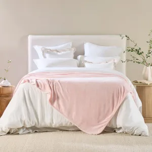 Pillow Talk Cloud Touch 300Gsm Microfibre Blanket Pink by Pillow Talk, a Blankets & Throws for sale on Style Sourcebook