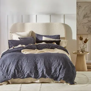 Pillow Talk Greta Quilt Cover Set Charcoal by Pillow Talk, a Quilt Covers for sale on Style Sourcebook