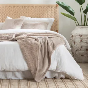 Muse Marshmallow 510Gsm Microfibre Blanket Natural by Muse, a Blankets & Throws for sale on Style Sourcebook