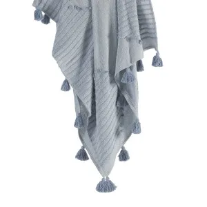 Habitat Akela Tufted Cotton Blend Throw Light Blue by Habitat, a Throws for sale on Style Sourcebook