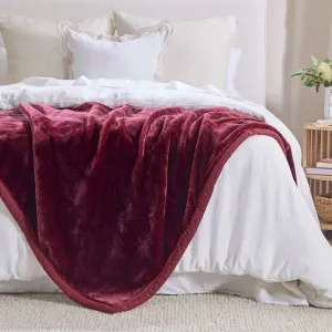 Muse 2Ply Mink Blanket Wine by Muse, a Blankets & Throws for sale on Style Sourcebook