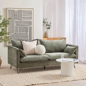 Muse Picolly 3 Seater Sofa Green by Muse, a Sofas for sale on Style Sourcebook