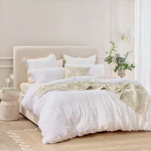 Pillow Talk Greta Quilt Cover Set White by Pillow Talk, a Quilt Covers for sale on Style Sourcebook