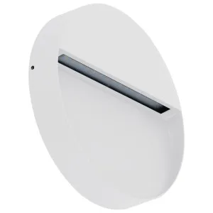 Domus Zeke Pro 5 24V Modern Round Outdoor Surface Mounted LED Wall/Step Light - White by Domus, a Outdoor Lighting for sale on Style Sourcebook