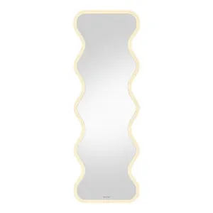 Davor 160cm Organic Waves Full Length Mirror in White by Luxo Home Decor, a Mirrors for sale on Style Sourcebook