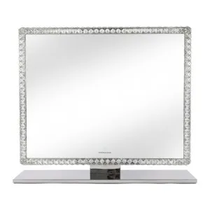 Sylor 100cm Crystal Diamond Vanity Mirror in White by Luxo Home Decor, a Mirrors for sale on Style Sourcebook