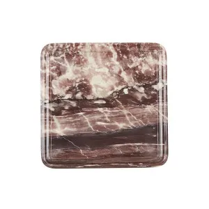 Rufus Indra Tray - Carmine Marble by GlobeWest, a Decorative Plates & Bowls for sale on Style Sourcebook