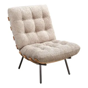 Cosma Fabric Lounge Chair, Mocha White by Schots, a Chairs for sale on Style Sourcebook