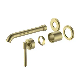 Manhattan Wall Basin Mixer Set Trim Kit Brushed Gold by Haus25, a Bathroom Taps & Mixers for sale on Style Sourcebook