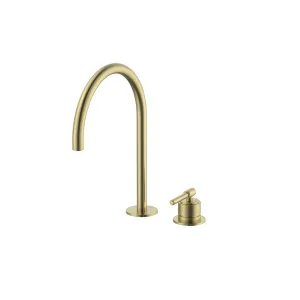 Manhattan Hob Sink Mixer Set Brushed Gold by Haus25, a Kitchen Taps & Mixers for sale on Style Sourcebook