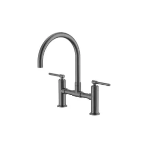 Haus25 Manhattan Exposed Sink Mixer Brushed Gun Metal by Haus25, a Kitchen Taps & Mixers for sale on Style Sourcebook