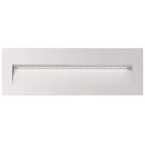 Domus Zac Pro 8 24V Rectangle LED Outdoor Recessed Wall/Step Light - White by Domus, a Wall Lighting for sale on Style Sourcebook