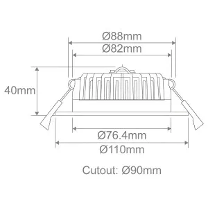 Domus Boost 10W Tricolour Recessed LED Downlight - Black by Domus, a Lighting for sale on Style Sourcebook