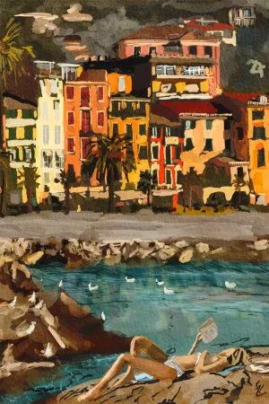 Cinque Terre Beach Time by Gioia Wall Art, a Prints for sale on Style Sourcebook