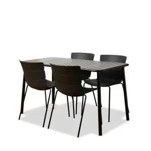 Ravello Outdoor Five Piece Dining Set Black - Mocka by Mocka., a Outdoor Dining Sets for sale on Style Sourcebook