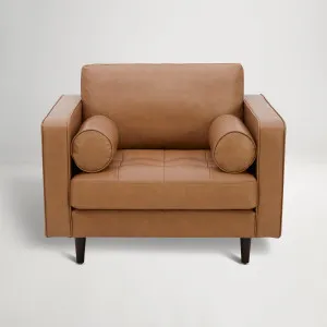 Draper Leather Armchair, 0, by Lounge Lovers by Lounge Lovers, a Chairs for sale on Style Sourcebook