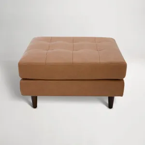 Draper Leather Ottoman, Grange Tan, by Lounge Lovers by Lounge Lovers, a Ottomans for sale on Style Sourcebook