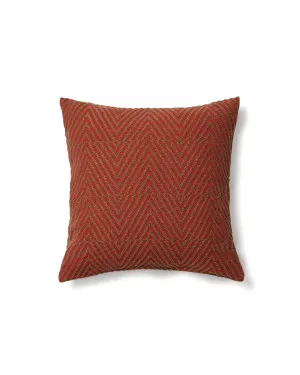 Lunver cushion cover in red chevron jacquard 50 x 50 cm by null, a Cushions, Decorative Pillows for sale on Style Sourcebook